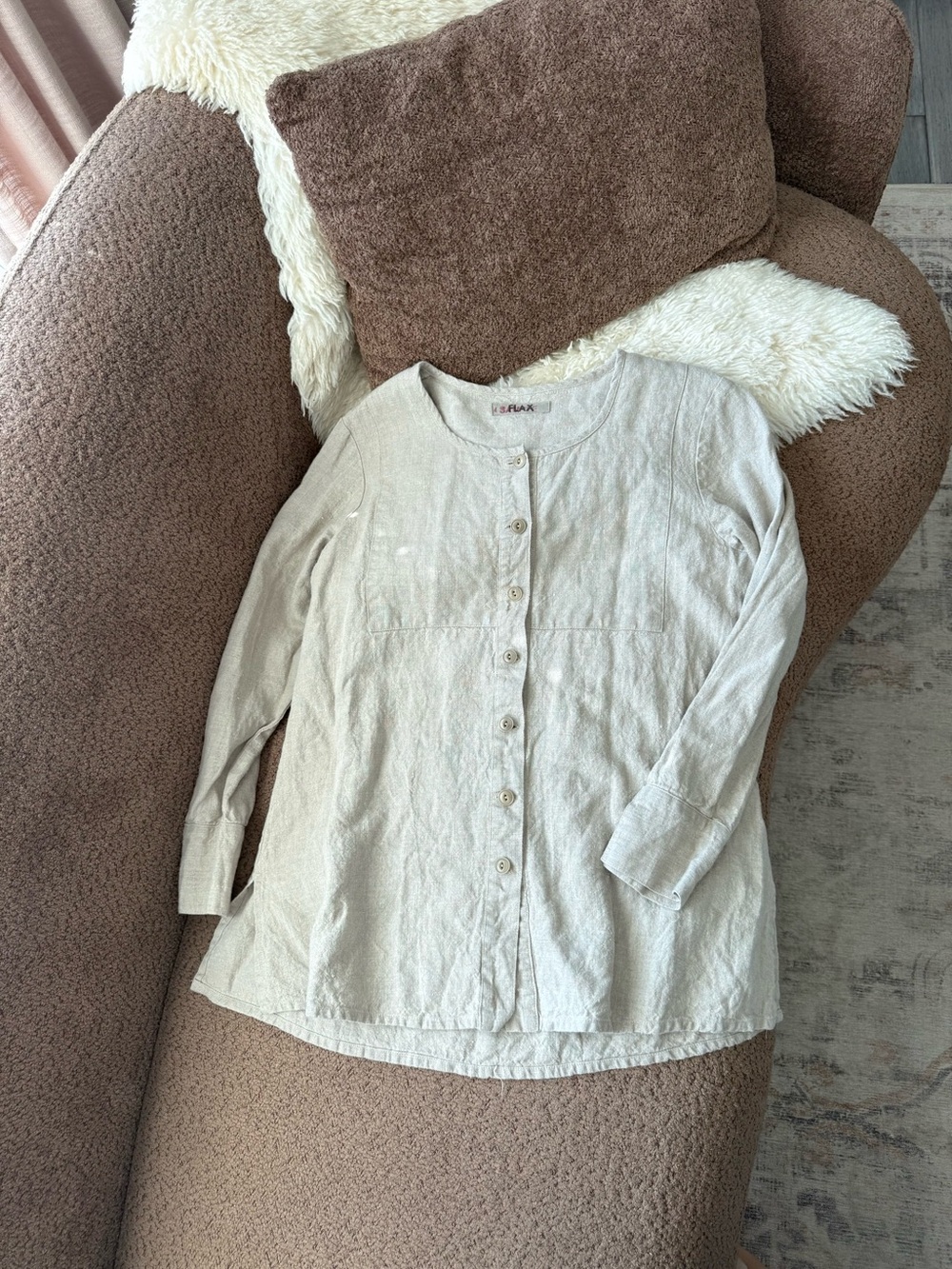 Flax Button Up Top